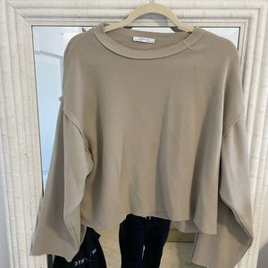 Zara oversized cropped sweater